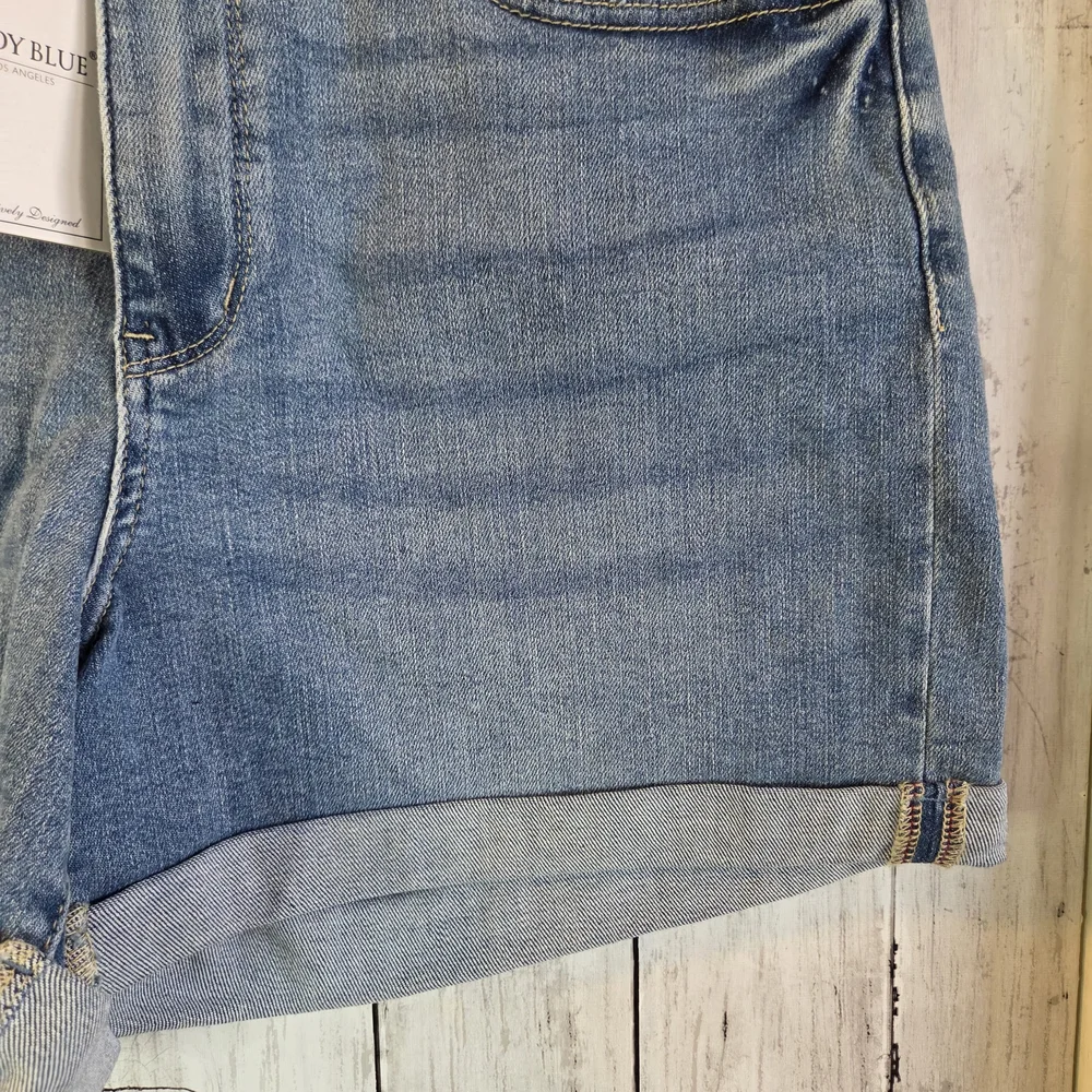 Judy Blue Light Blue Jean Shorts - Picture 6 of 9